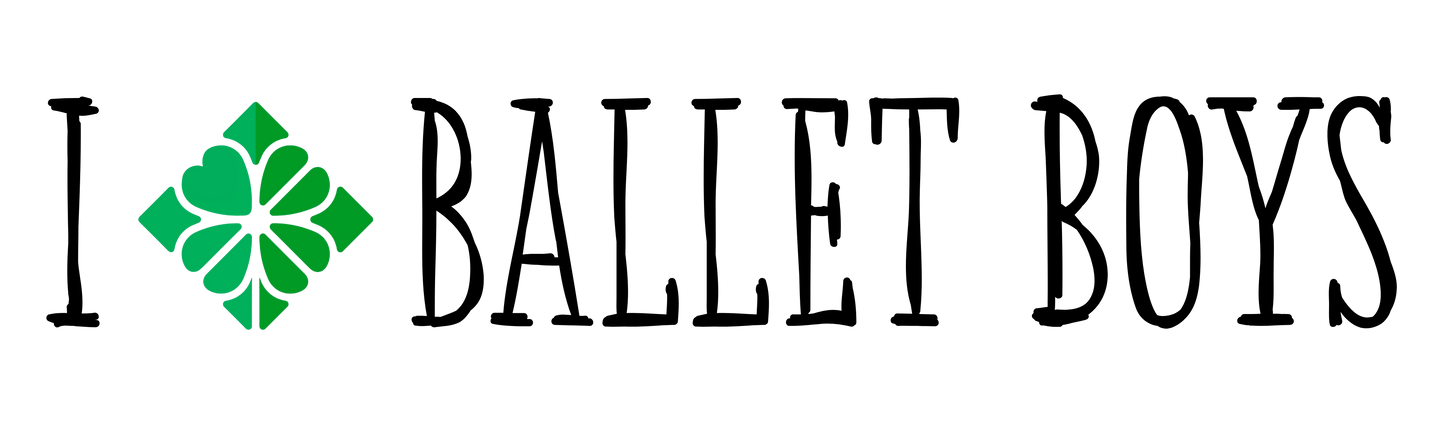 I Love Ballet Boys - Vinyl Sticker