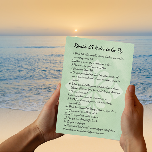 Remi's 35 Rules - 200pg Hardcover Lined Journal