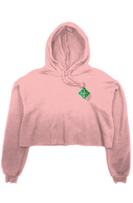 crop fleece hoodie