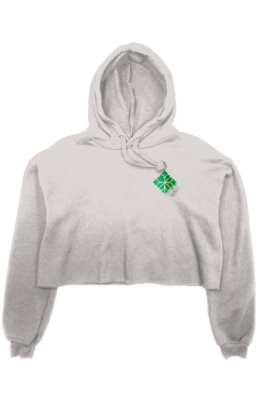 crop fleece hoodie