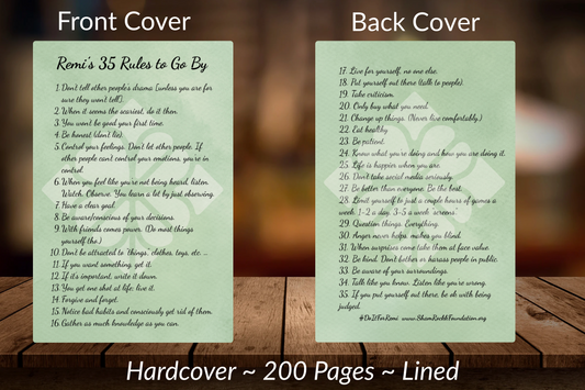 Remi's 35 Rules - 200pg Hardcover Lined Journal